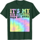 It's My 8th Birthday Sign My Shirt Cute Groovy Birthday Girl T-Shirt - T-Shirt | Forest