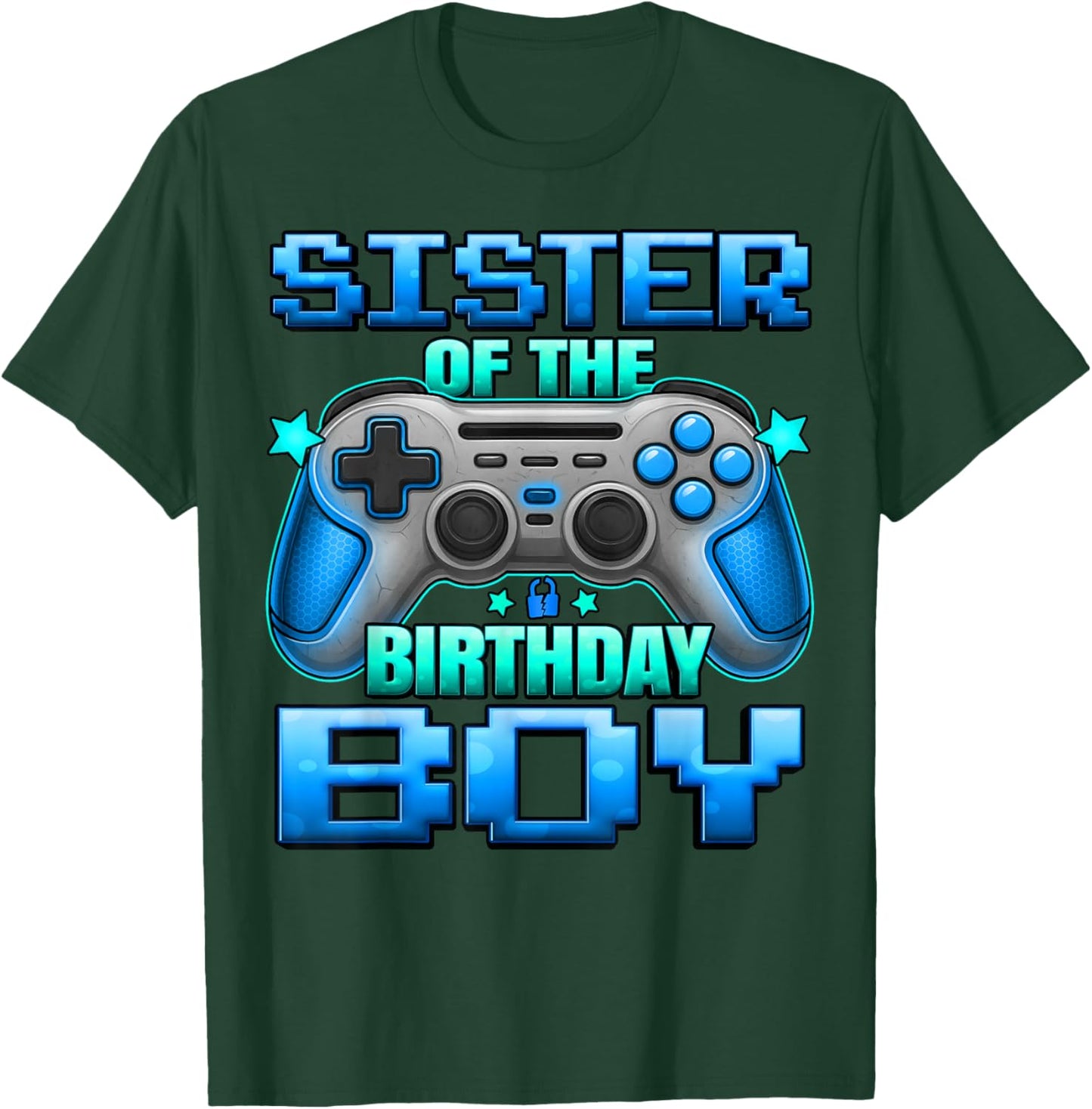 Sister of The Birthday Boy Matching Family Lil Sister T-Shirt - T-Shirt | Forest