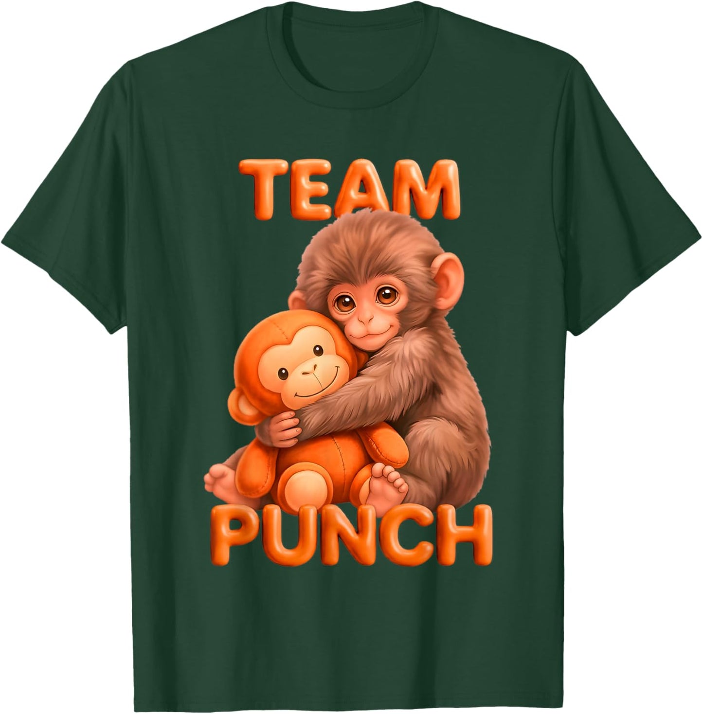Team Punch Team Punch Funny Monkey Meme T-Shirt - T-Shirt | Forest