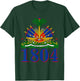 1804 | Cute Haiti Year Of Independence Gift T-Shirt - T-Shirt | Forest