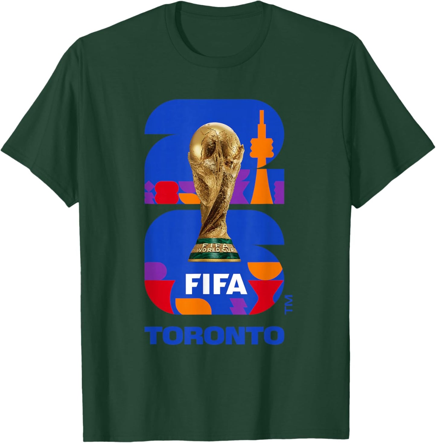 FIFA World CUP26 Toronto Trophy Color T-Shirt - T-Shirt | Forest