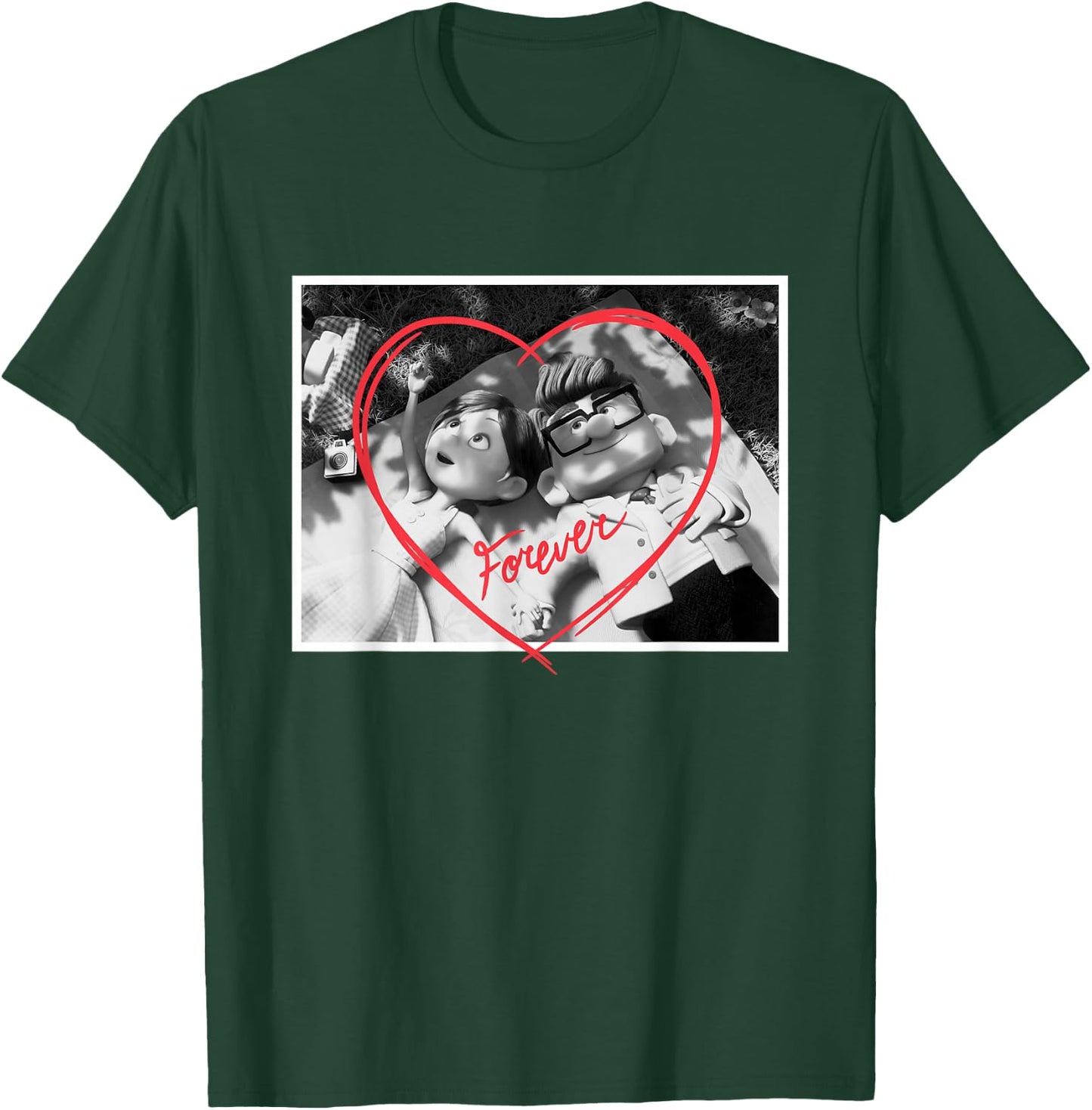 Disney Pixar UP Carl and Ellie Forever Heart T-Shirt - T-Shirt | Forest