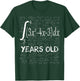 Funny Math Geek Integral Calculus 20th Birthday 20 Years Old T-Shirt - T-Shirt | Forest