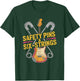 Safety Pins & Six Strings Punk Rock Music T-Shirt - T-Shirt | Forest