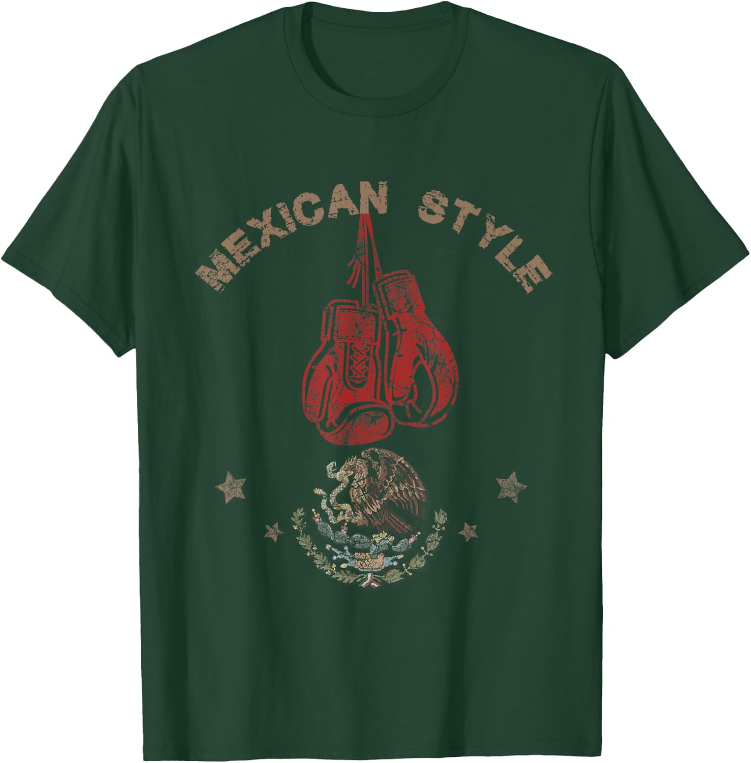 Mexican Vintage style boxing Great boxer T-Shirt - T-Shirt | Forest