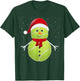 Tennis Ball Snowman Santa T-Shirt - T-Shirt | Forest