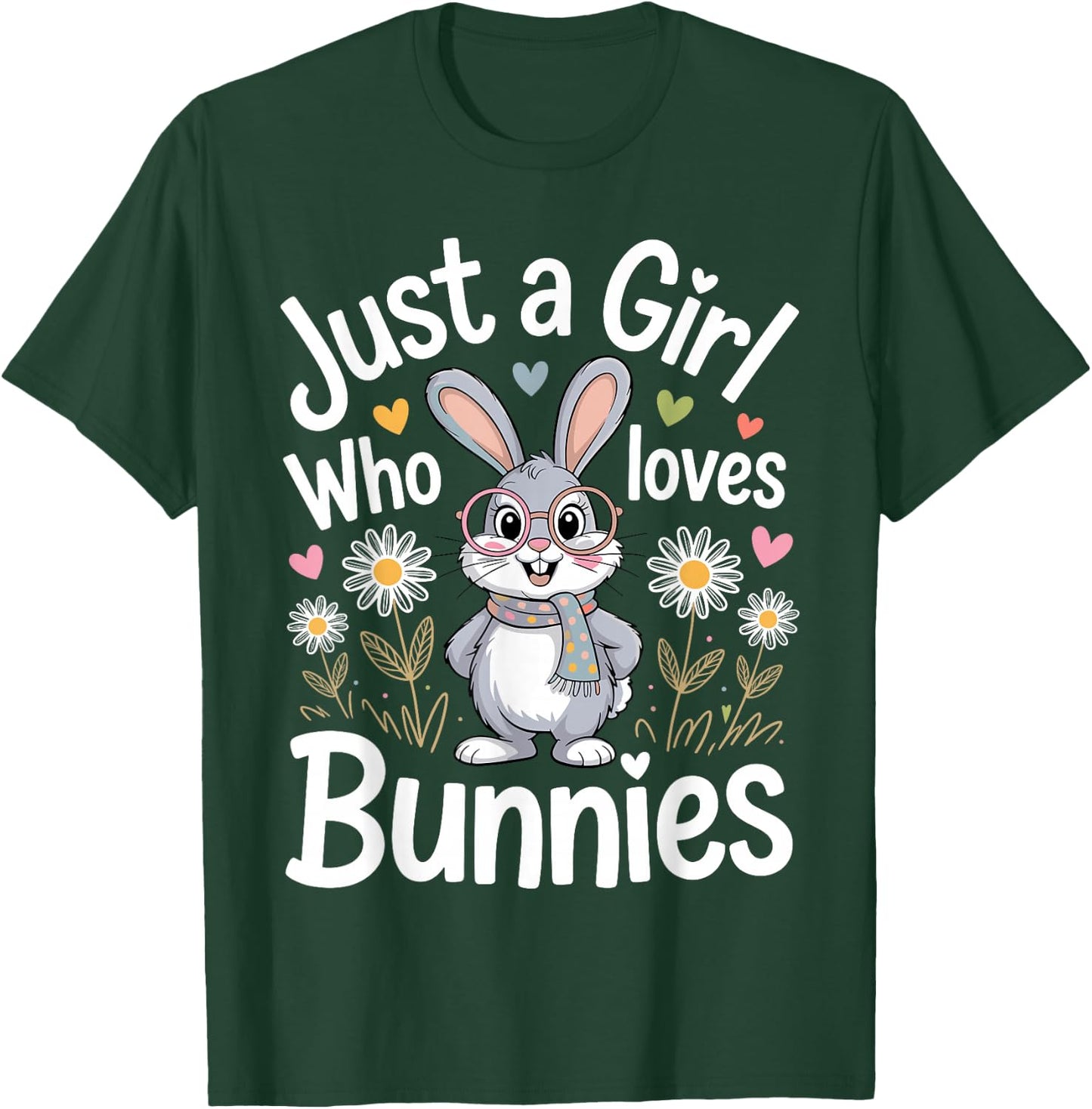 Bunny Art Girls Mom Rabbit Hare Easter Bunny T-Shirt - T-Shirt | Forest