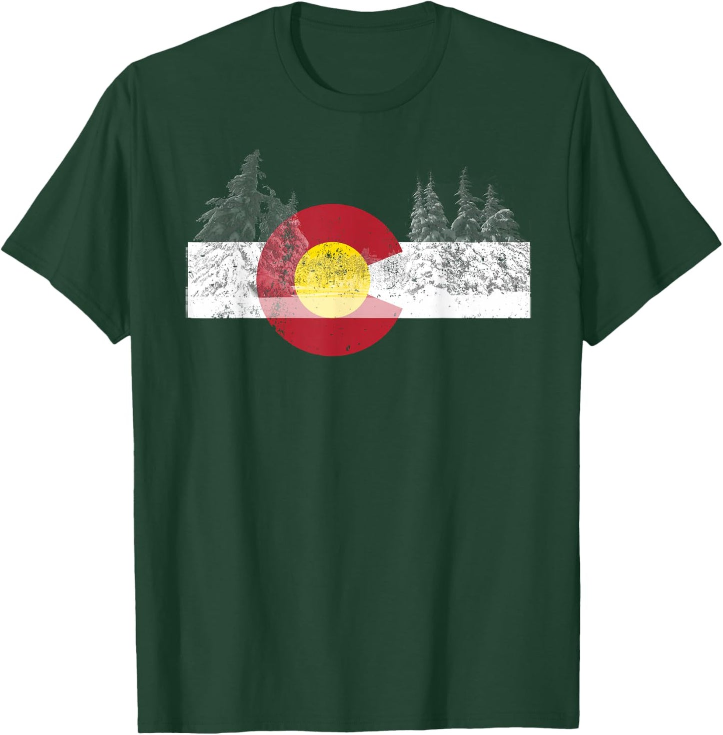 State of Colorado Flag Men Women Kids Novelty Gift T-Shirt - T-Shirt | Forest