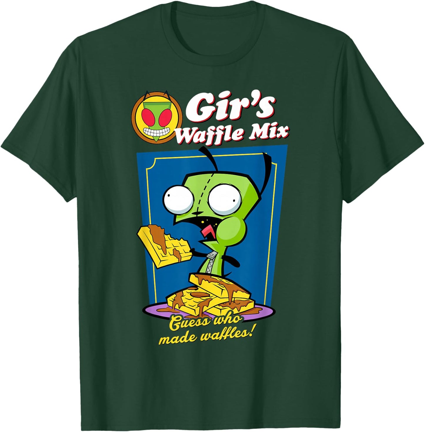 Invader Zim: Gir's Waffle Mix Graphic T-Shirt - T-Shirt | Forest