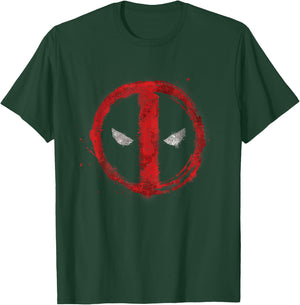 Marvel Deadpool Symbol Red Spray Paint T-Shirt - T-Shirt | Forest
