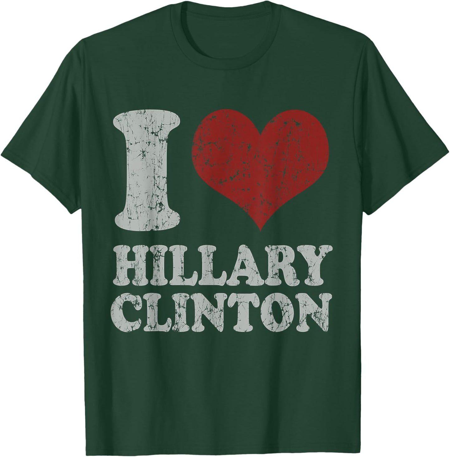 Vintage I Heart Hillary Clinton T-Shirt - T-Shirt | Forest