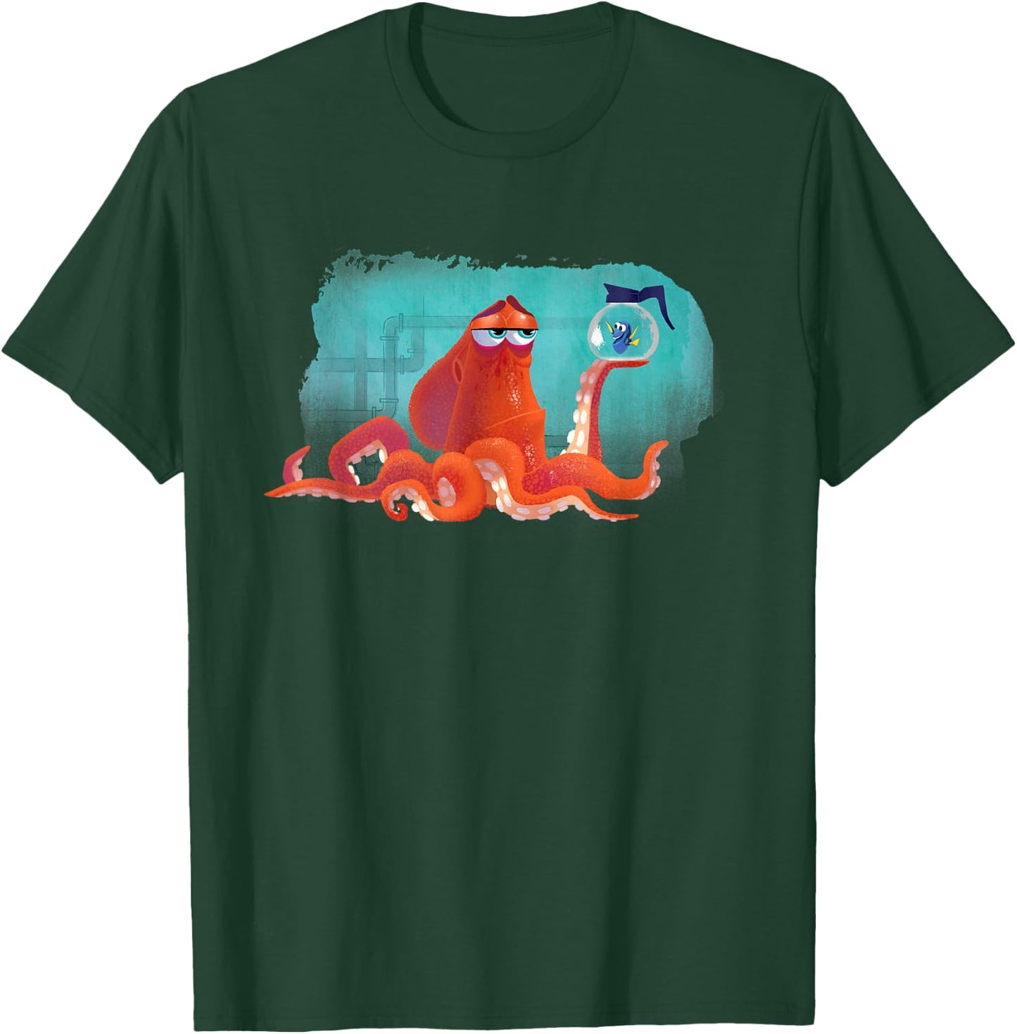 PIXAR Finding Dory Hank and Dory - Adult, Blue, Short Sleeve, Small T-Shirt - T-Shirt | Forest