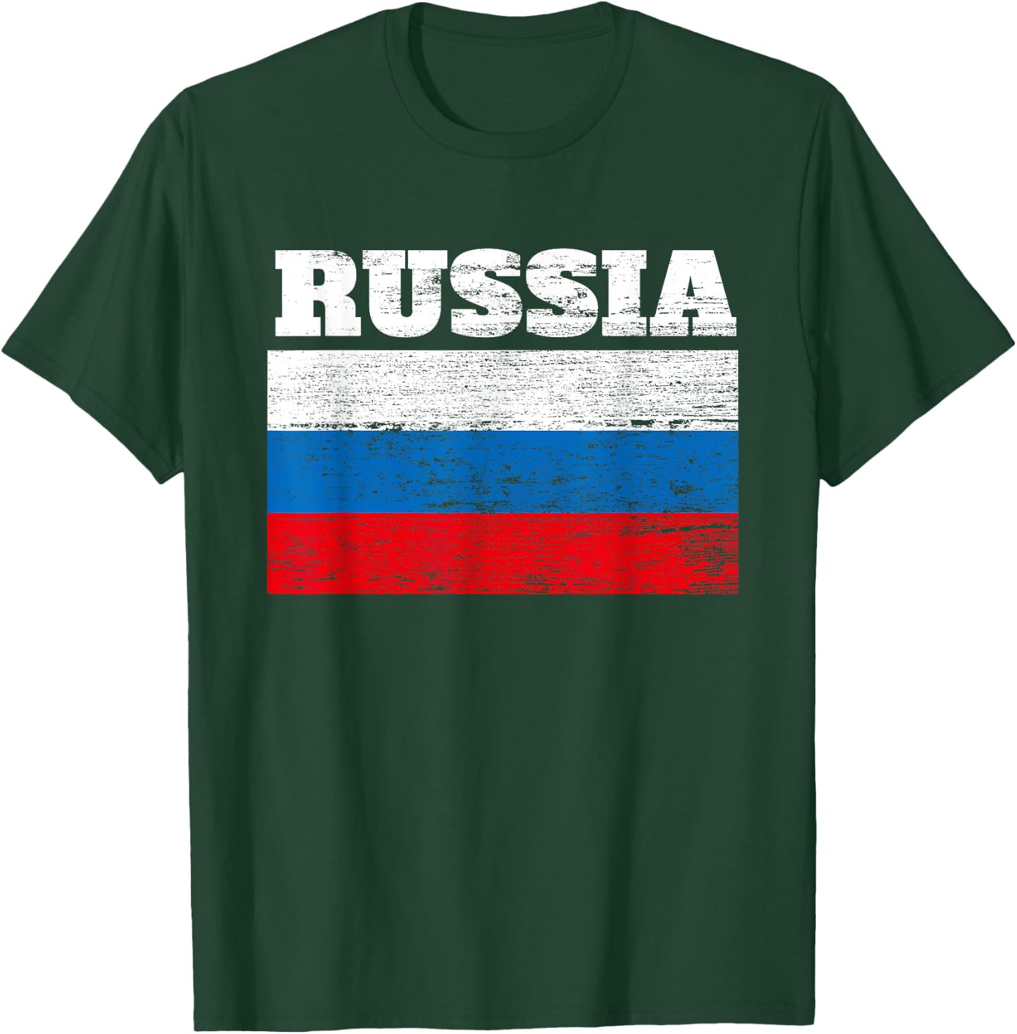 Russia Flag Cool design Gifts Idea T-Shirt - T-Shirt | Forest