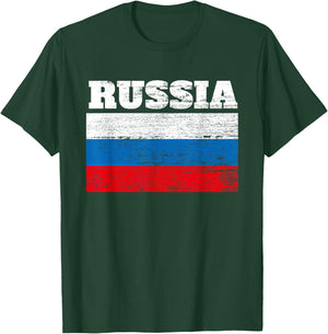 Russia Flag Cool design Gifts Idea T-Shirt - T-Shirt | Forest