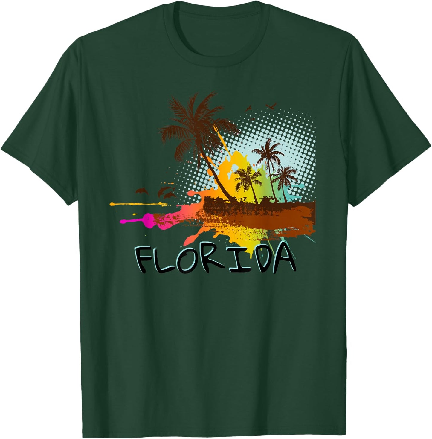 Florida Beach Vacation - Art for Ocean Lovers T-Shirt - T-Shirt | Forest