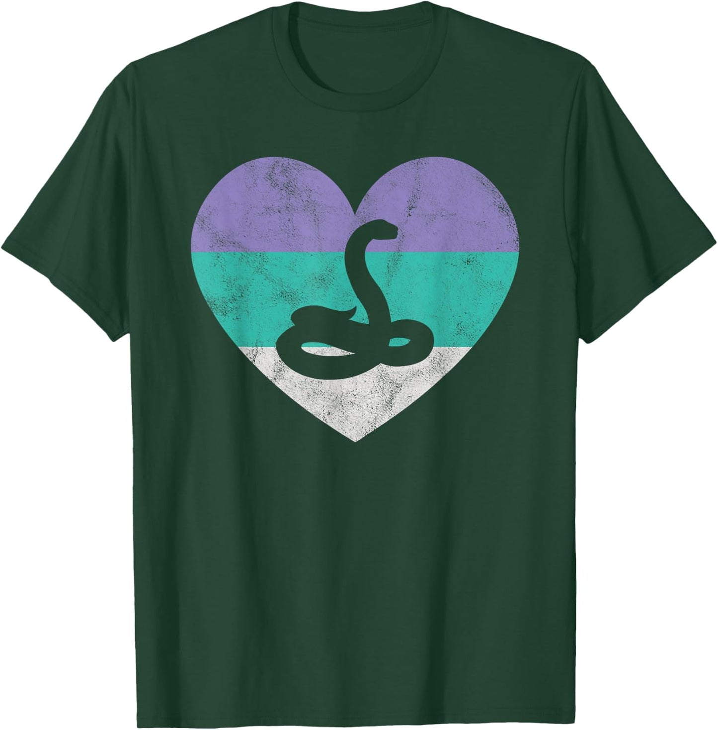 Snake Gift Shirt & Girls Retro Cute | Cobra Python T-Shirt - T-Shirt | Forest