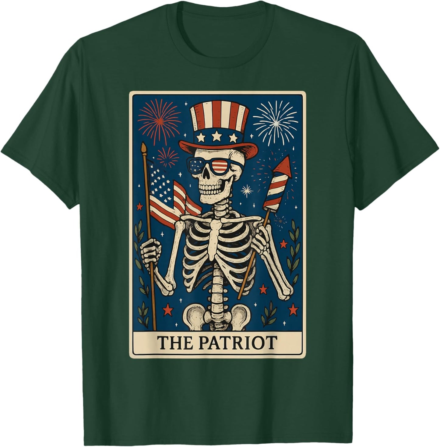 The Patriot Tarot Card T-Shirt - T-Shirt | Forest