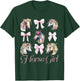 Horse Girl Coquette Bow Horse Riding Pink Girls T-Shirt - T-Shirt | Forest