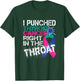 Thyroid Cancer Survivor Awareness Punched In The Throat Gift T-Shirt - T-Shirt | Forest