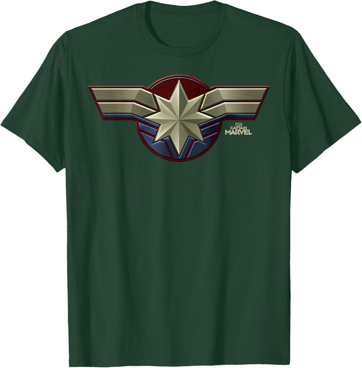 Marvel Captain Marvel Movie Chest Symbol Graphic T-Shirt - T-Shirt | Forest