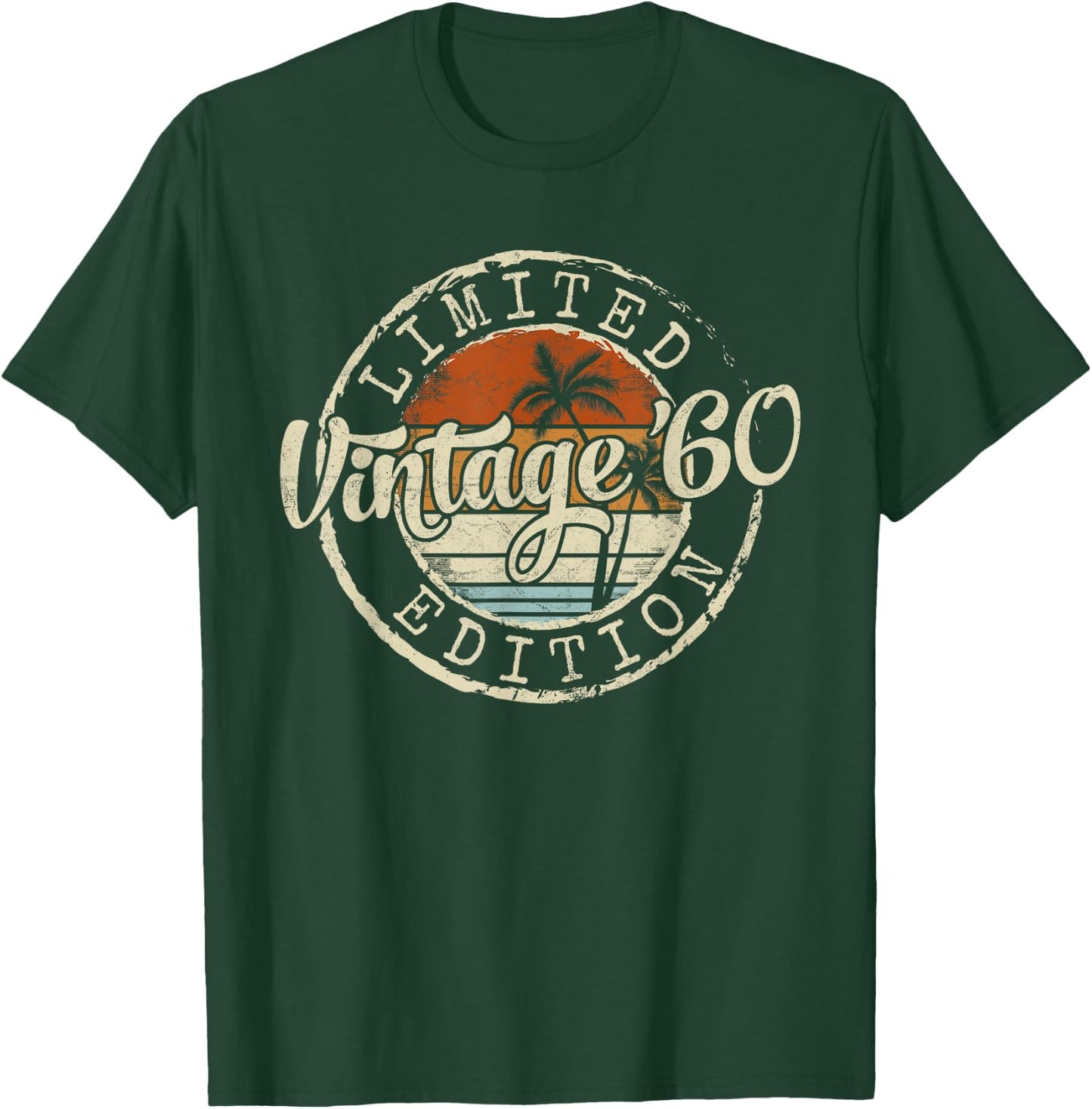 Vintage 1960 65th Birthday Gifts Women 65 Year Old T-Shirt - T-Shirt | Forest
