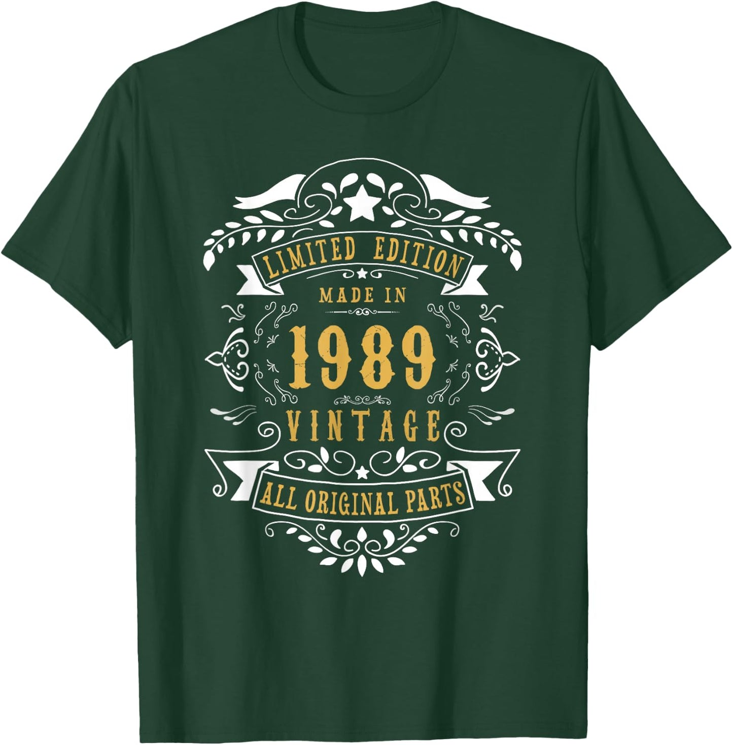 37th Birthday Women 37 Years old Men Born 1989 37 Birthday T-Shirt - T-Shirt | Forest