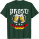 Oktoberfest PROST Beer Bier Drinking German Flag T-Shirt - T-Shirt | Forest