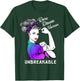 Rare Disease Warrior Unbreakable Awareness Gift T-Shirt - T-Shirt | Forest