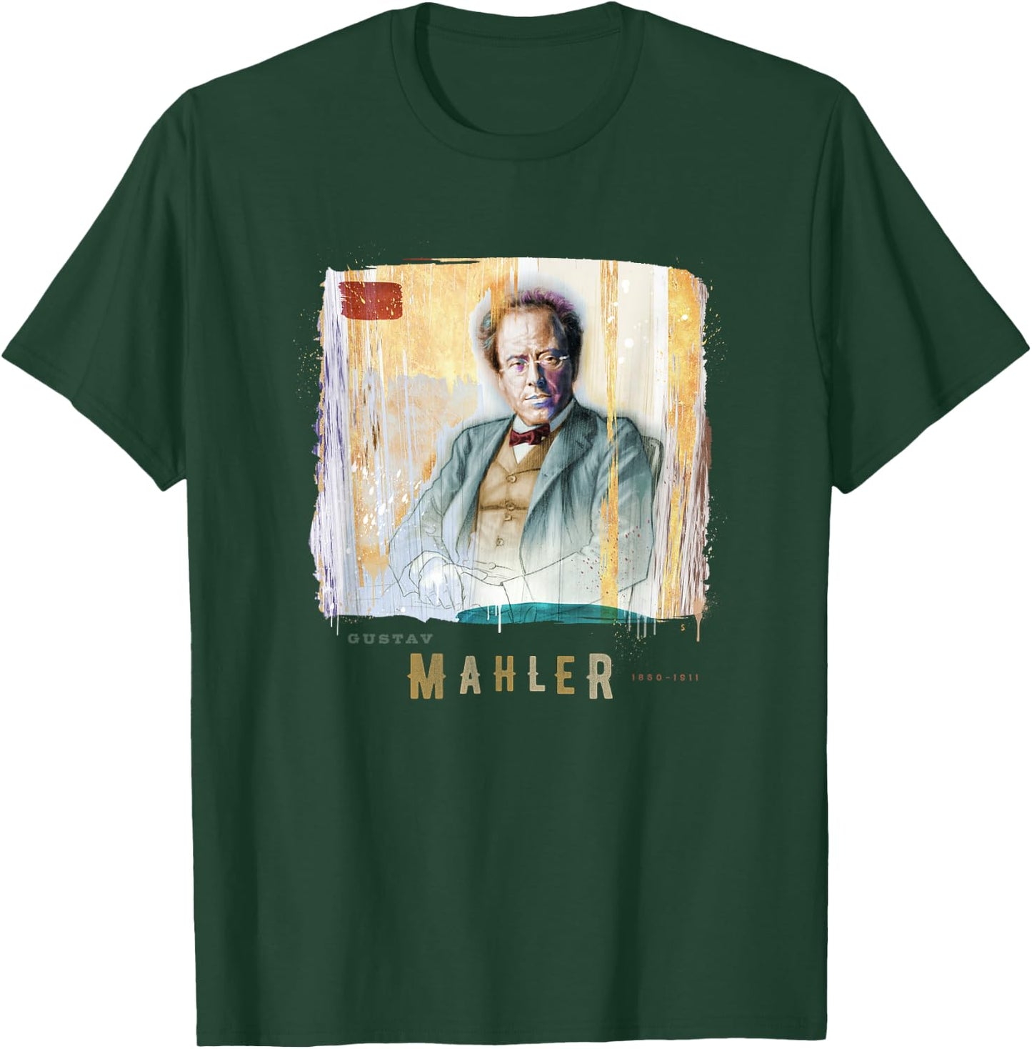 Mahler - Great Composers Classical Portrait Gift T-Shirt - T-Shirt | Forest