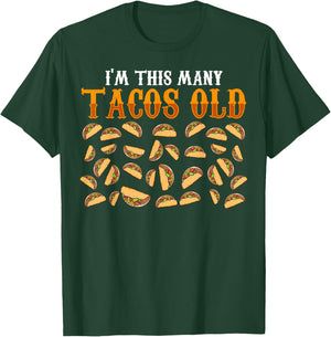 Funny 32 Year Old Taco Lovers Gag Gift, 32nd Birthday T-Shirt - T-Shirt | Forest
