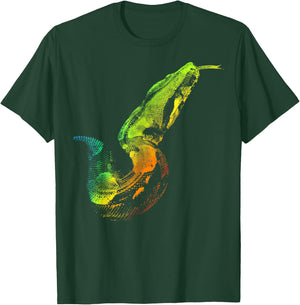 BOA CONSTRICTOR Colorful Rainbow Retro T-Shirt - T-Shirt | Forest