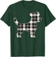 Jack Russell Terrier Vintage White & Black Christmas Buffalo T-Shirt - T-Shirt | Forest