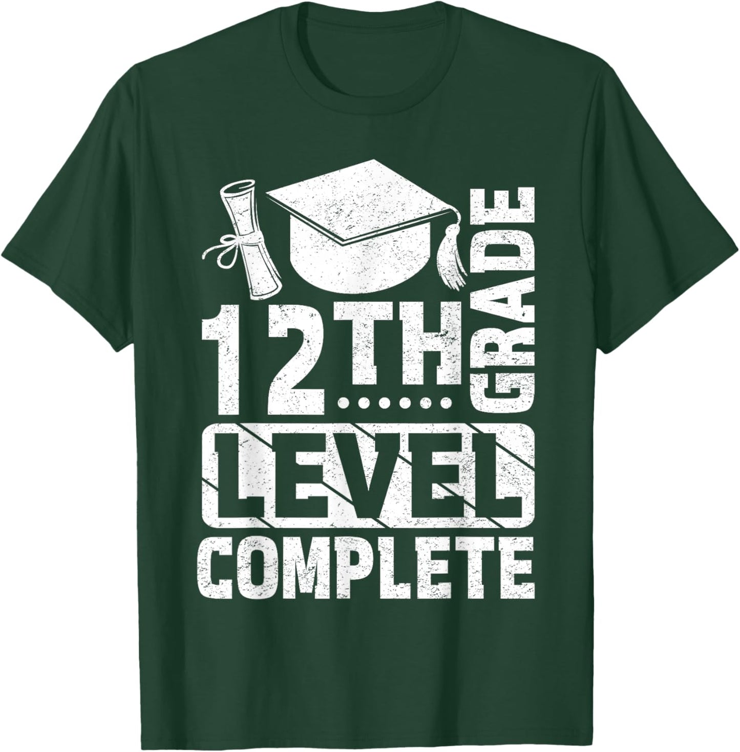 12th Grade Level Complete T-Shirt - T-Shirt | Forest