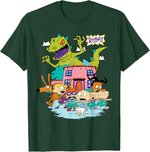 Rugrats Running Away from Reptar T-Shirt - T-Shirt | Forest