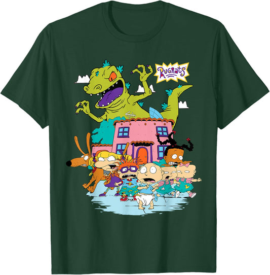 Rugrats Running Away from Reptar T-Shirt - T-Shirt | Forest