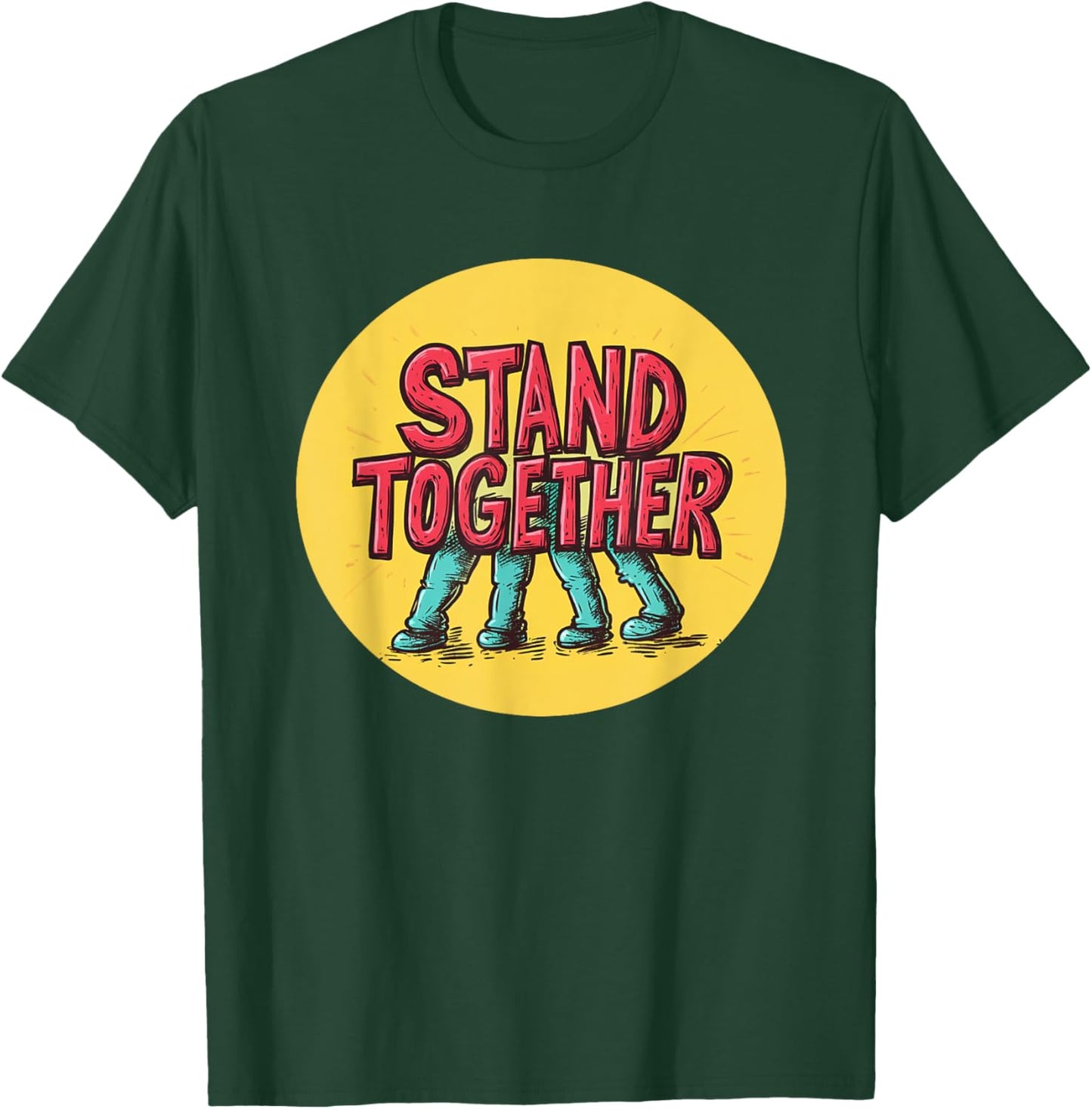 Pretty Stand Together Outfit for Boys and Girls T-Shirt - T-Shirt | Forest