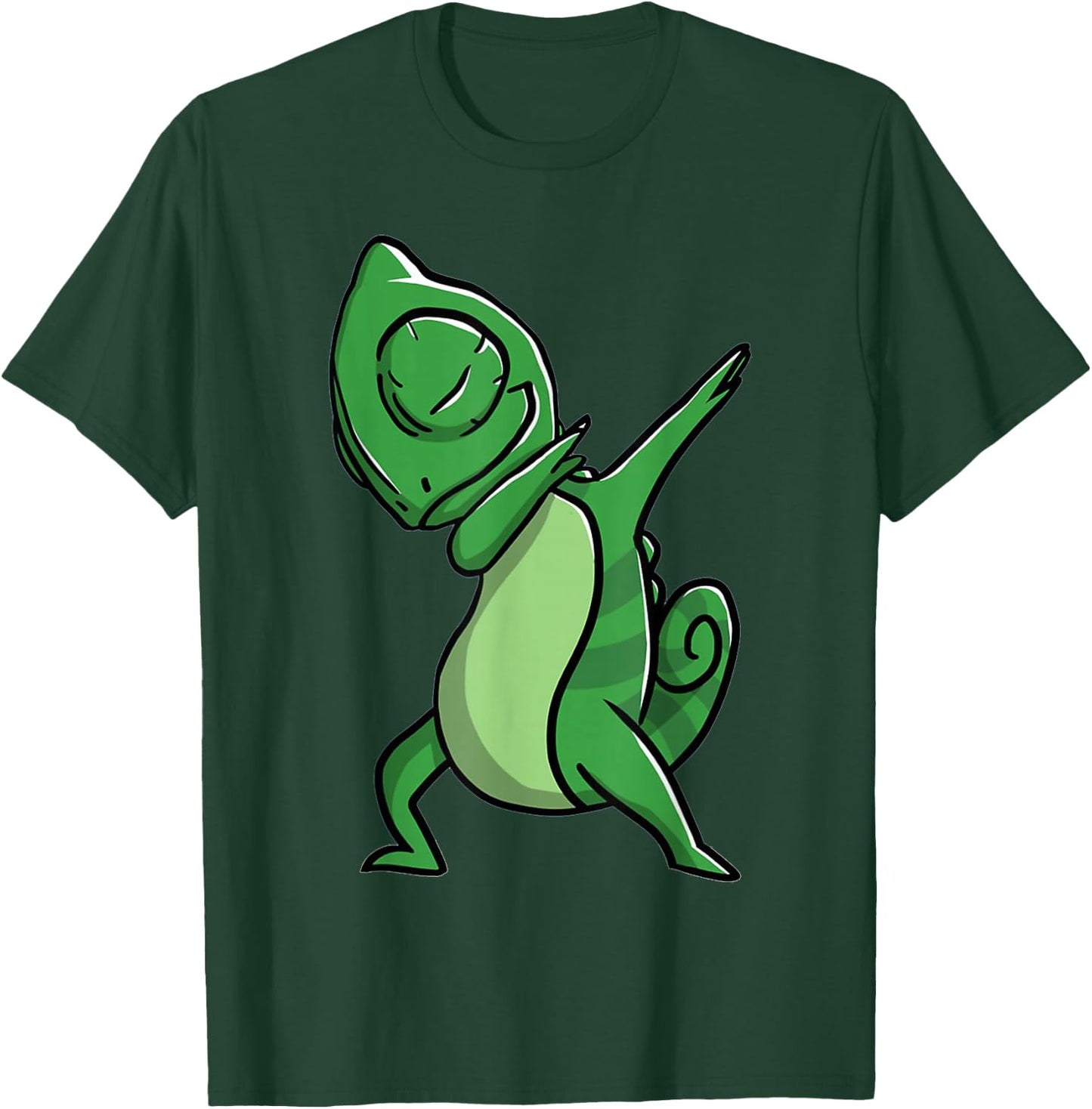 Dabbing Chameleon Kids Shirt Chameleon Youth T-Shirt - T-Shirt | Forest