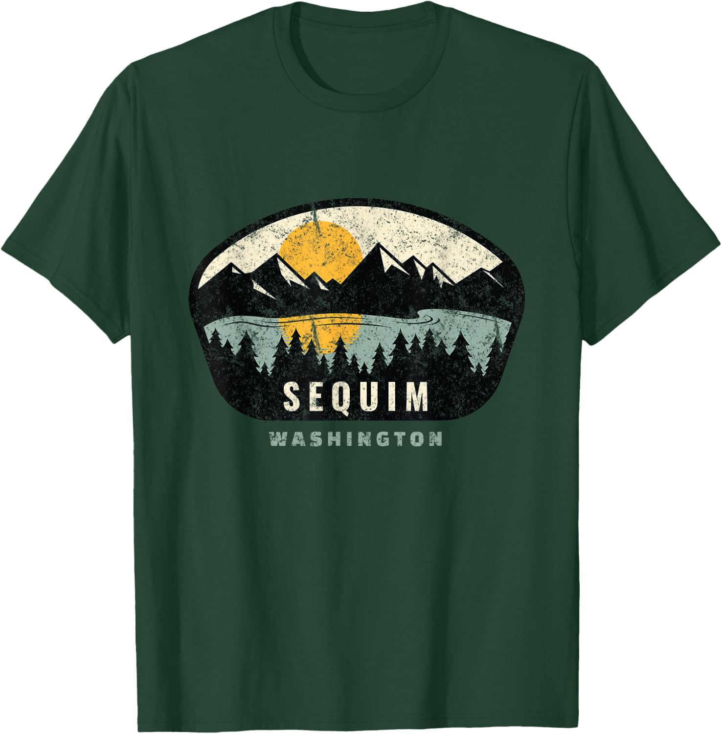 Sequim Washington, WA Vacation Souvenir T-Shirt - T-Shirt | Forest