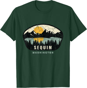 Sequim Washington, WA Vacation Souvenir T-Shirt - T-Shirt | Forest