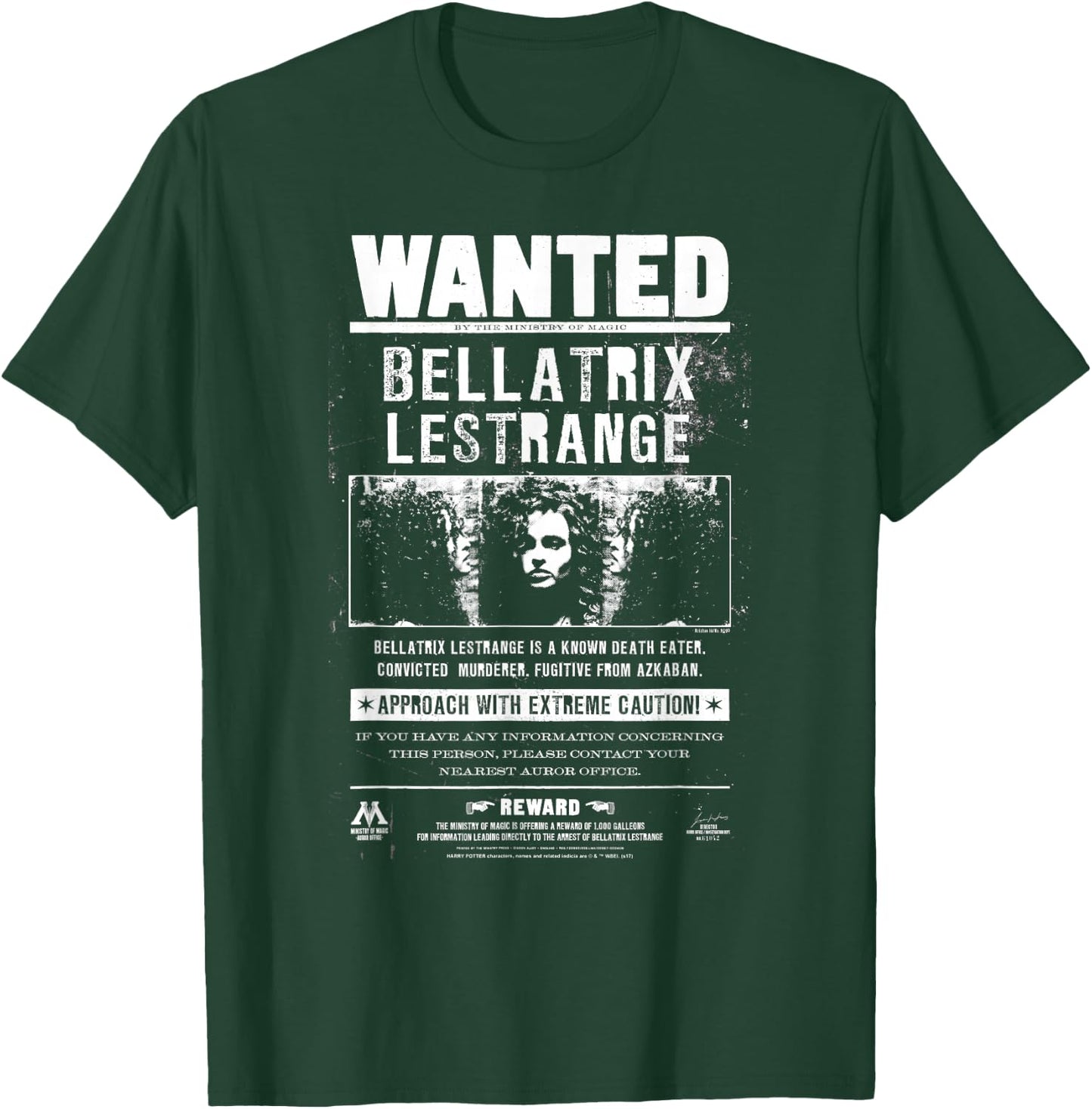 Harry Potter Wanted Bellatrix T-Shirt - T-Shirt | Forest