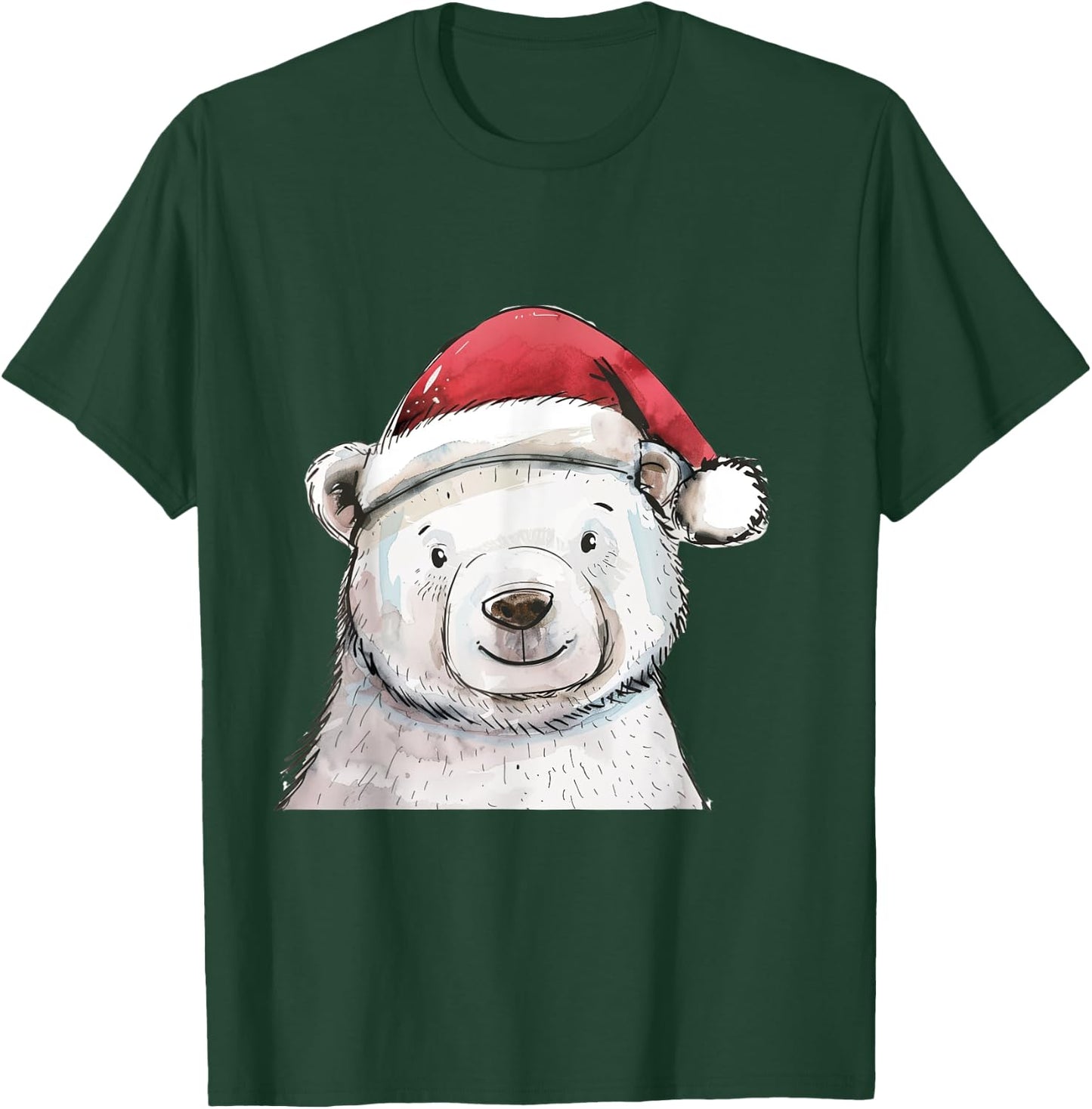 Christmas Holiday Season Xmas Polar Bear T-Shirt - T-Shirt | Forest