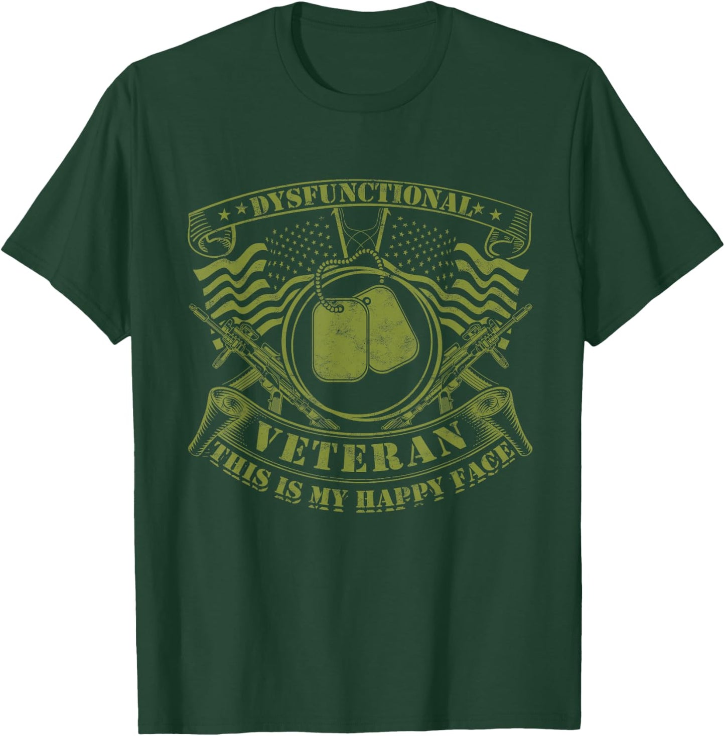 Dysfunctional Veteran T-Shirt - T-Shirt | Forest
