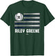 Baseball American Flag Riley Greene Detroit Baseball MLBPA T-Shirt - T-Shirt | Forest