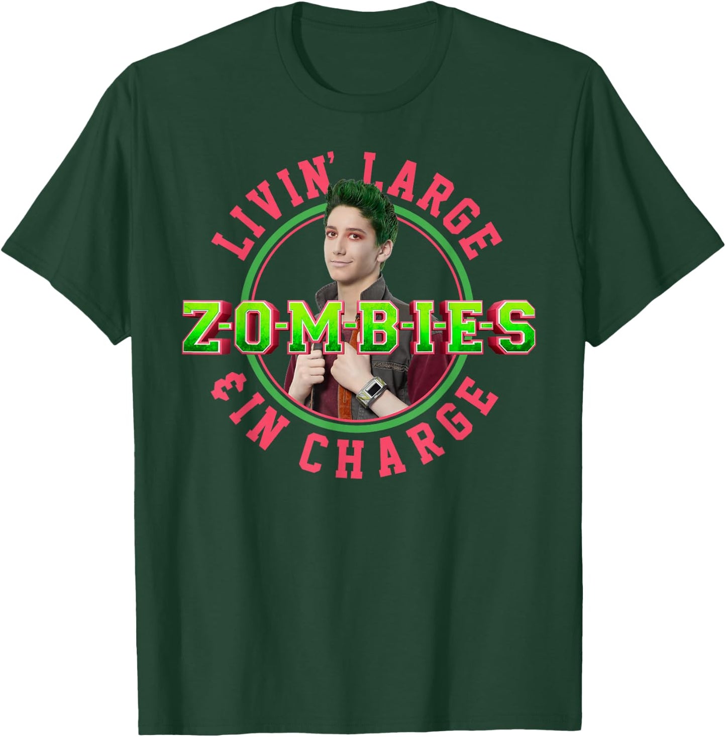 Zombies - Zed Living Large and In Charge T-Shirt - T-Shirt | Forest