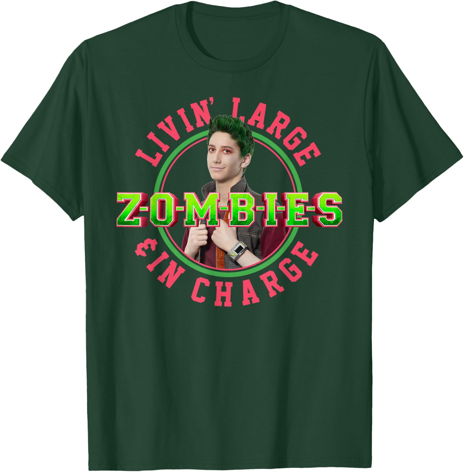 Zombies - Zed Living Large and In Charge T-Shirt - T-Shirt | Forest