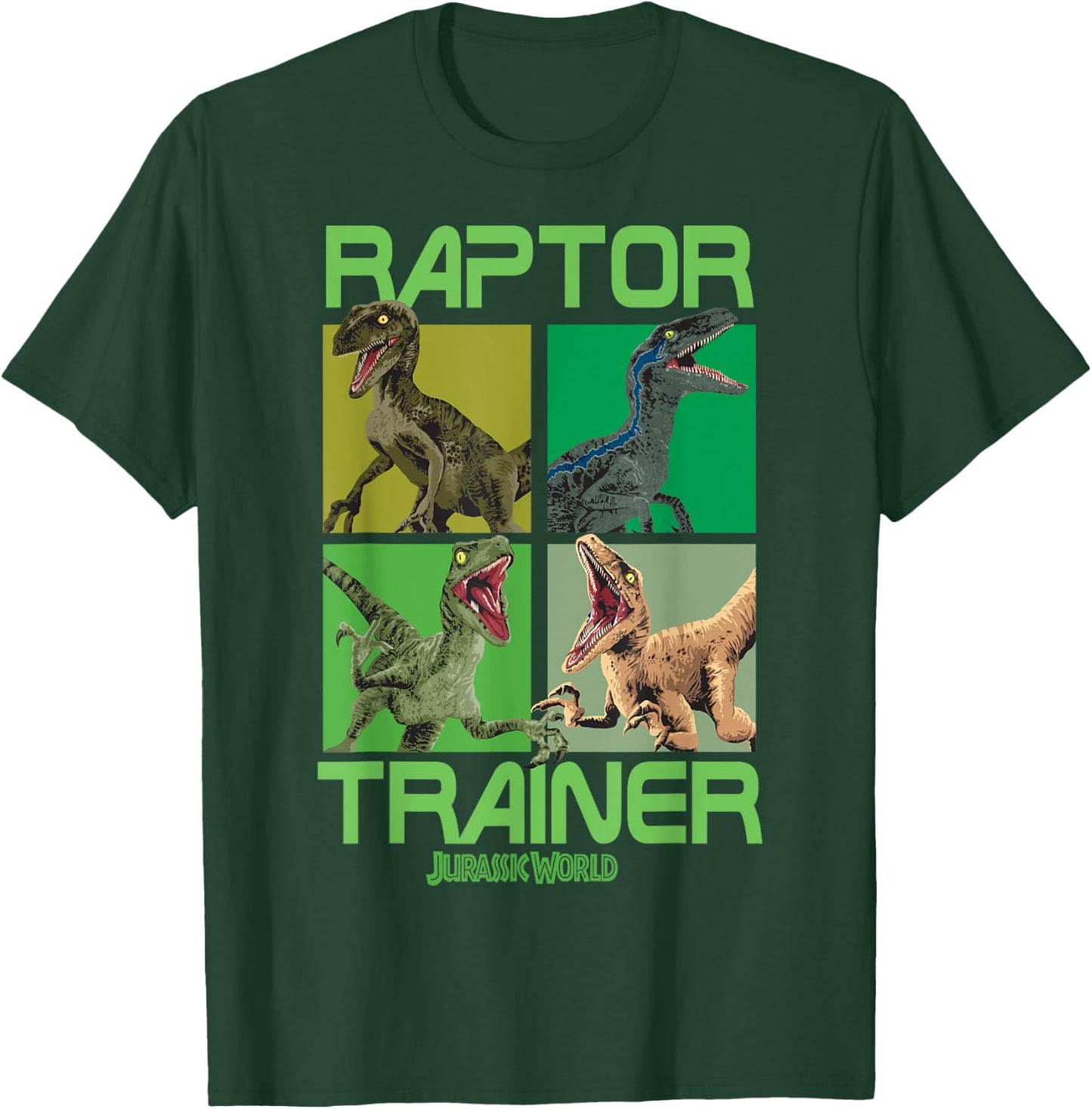 Jurassic World Raptor Trainer Dino Boxes T-Shirt - T-Shirt | Forest