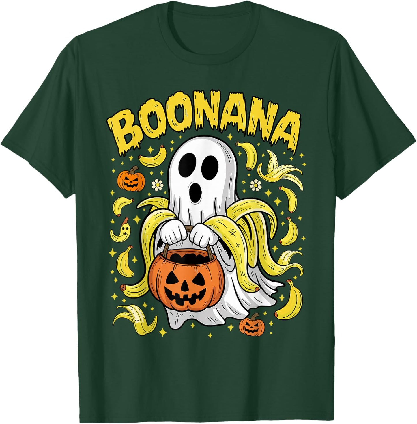 Boonana Cute Ghost Banana Ghost Food Halloween Costume T-Shirt - T-Shirt | Forest