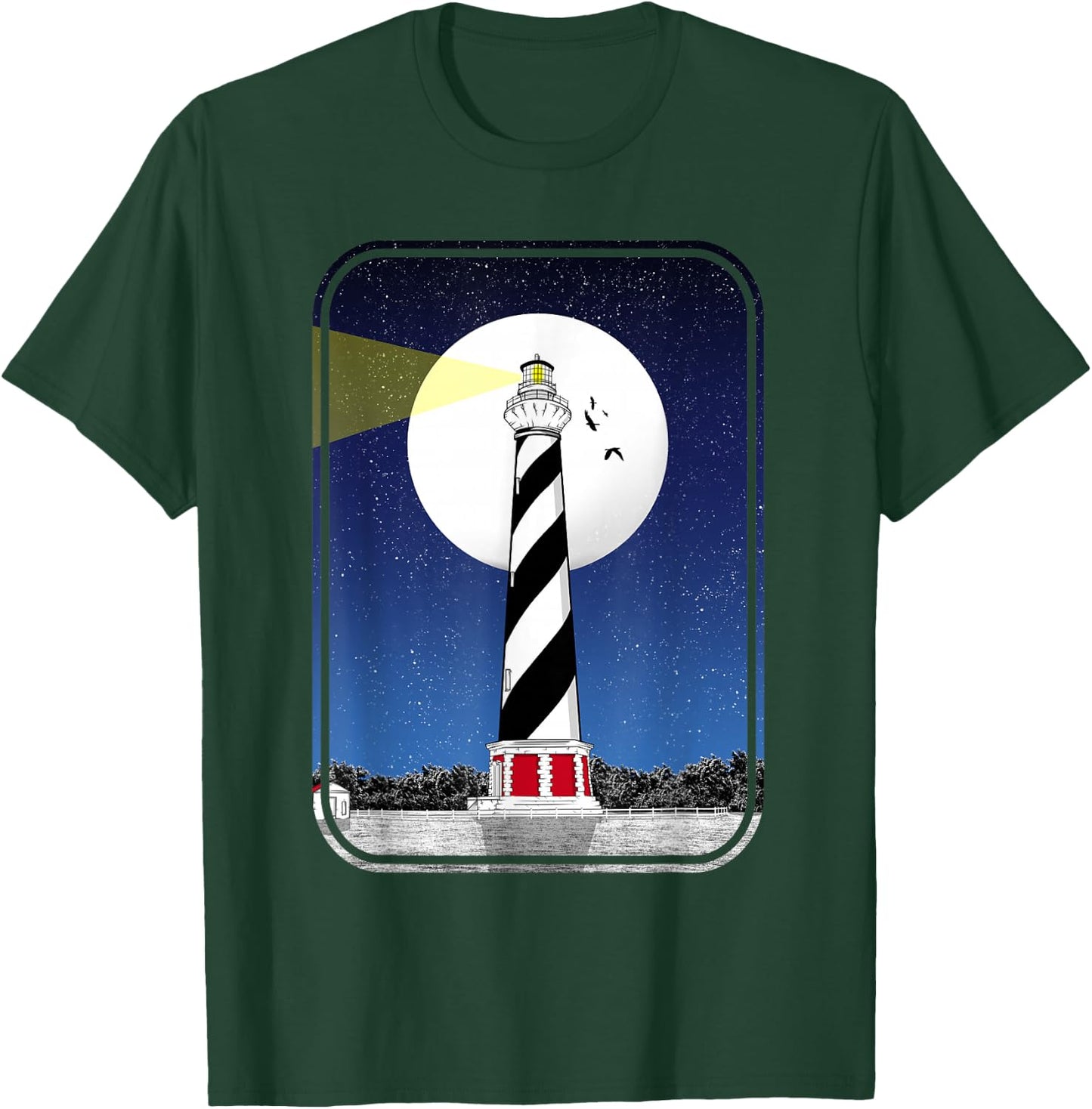 Cape Hatteras Light Lighthouse T-Shirt - T-Shirt | Forest