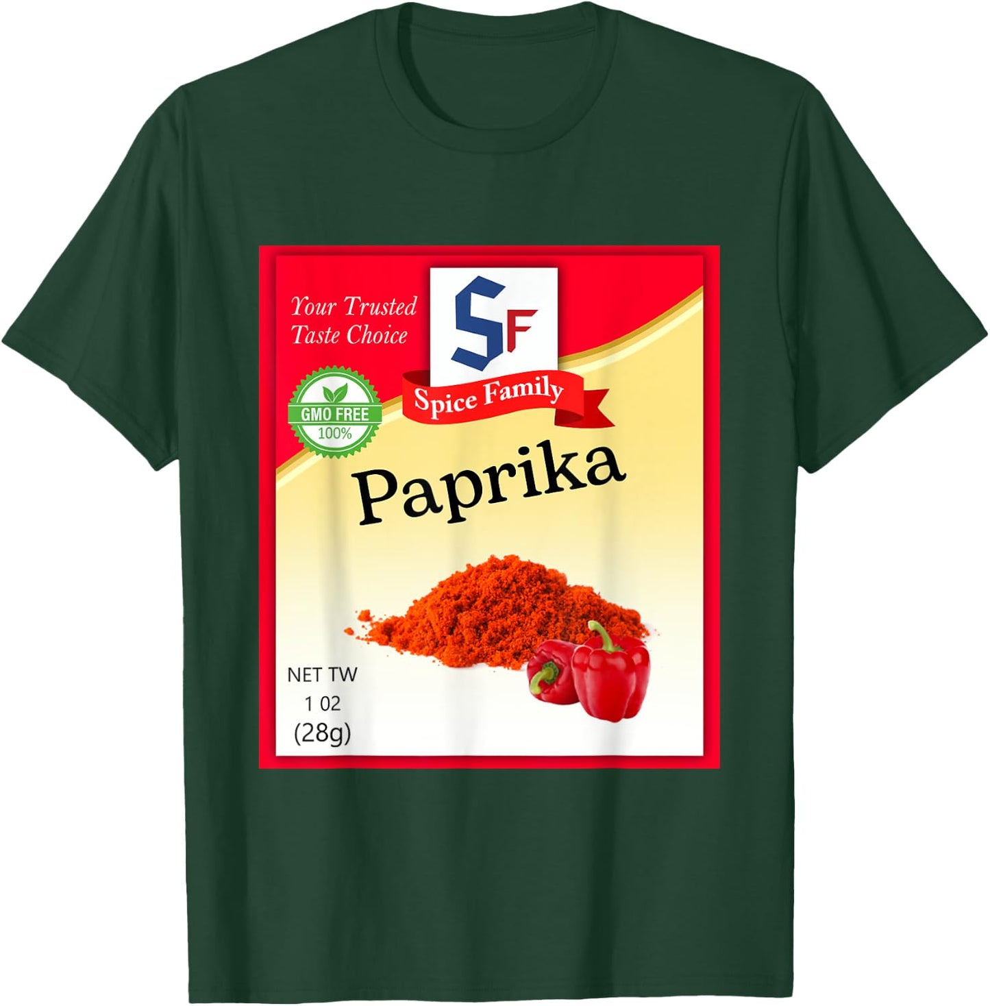 Paprika Condiment Costume Holiday Spice Group Costumes T-Shirt - T-Shirt | Forest