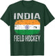India Field Hockey, Indian Flag T-Shirt - T-Shirt | Forest